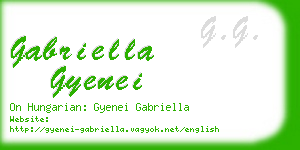 gabriella gyenei business card